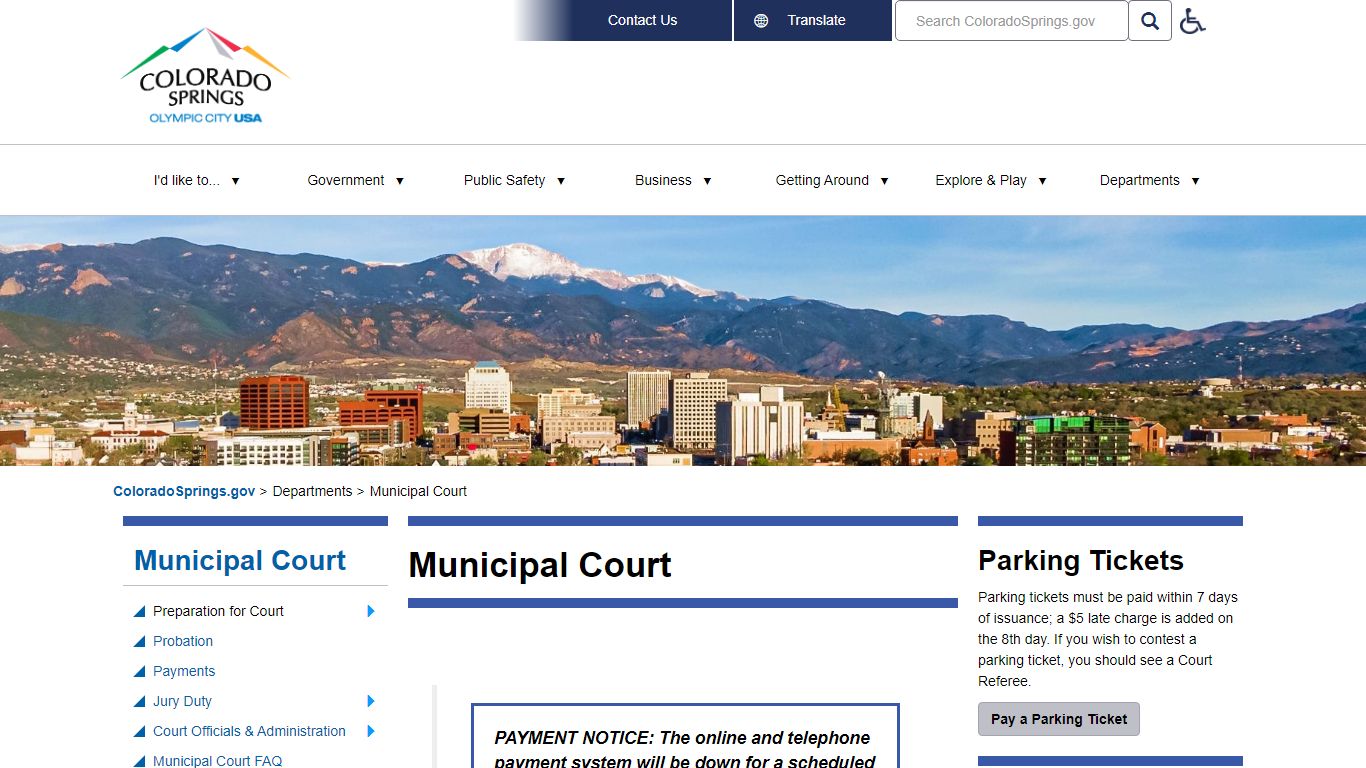 Municipal Court | Colorado Springs